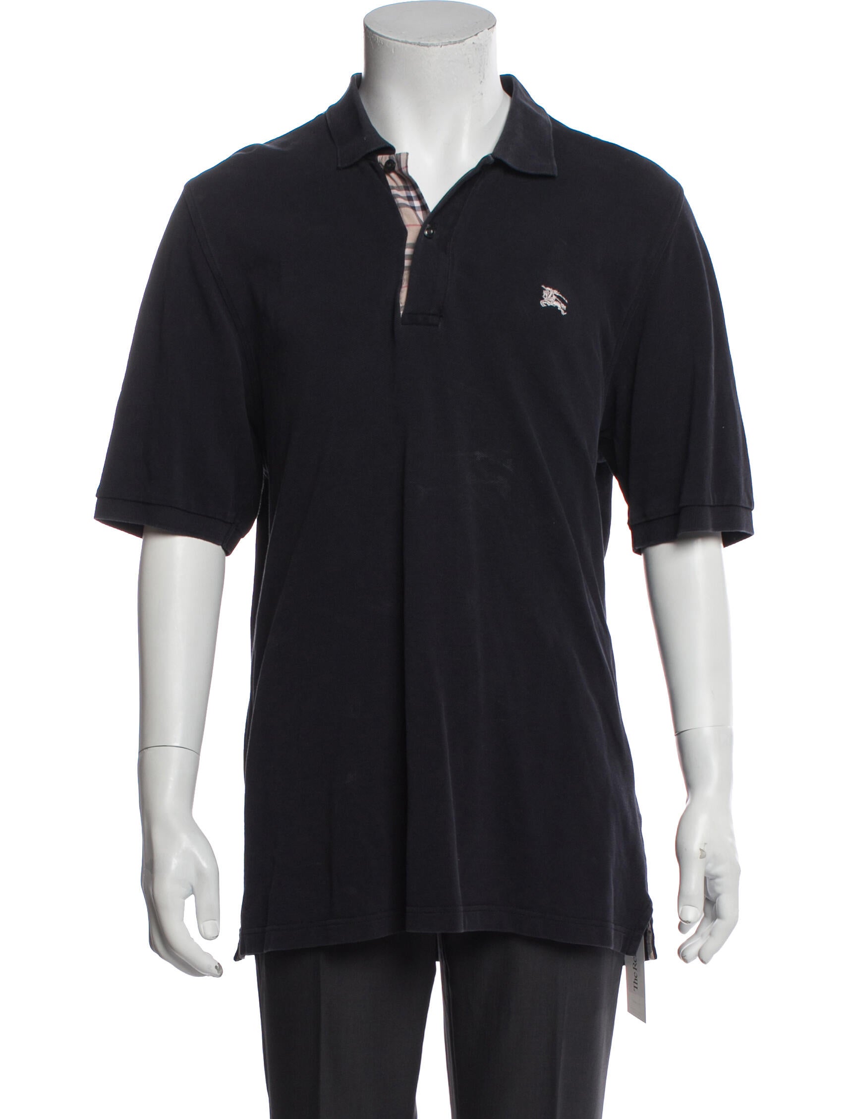 Burberry London House Check Pattern Collar Polo Shirt