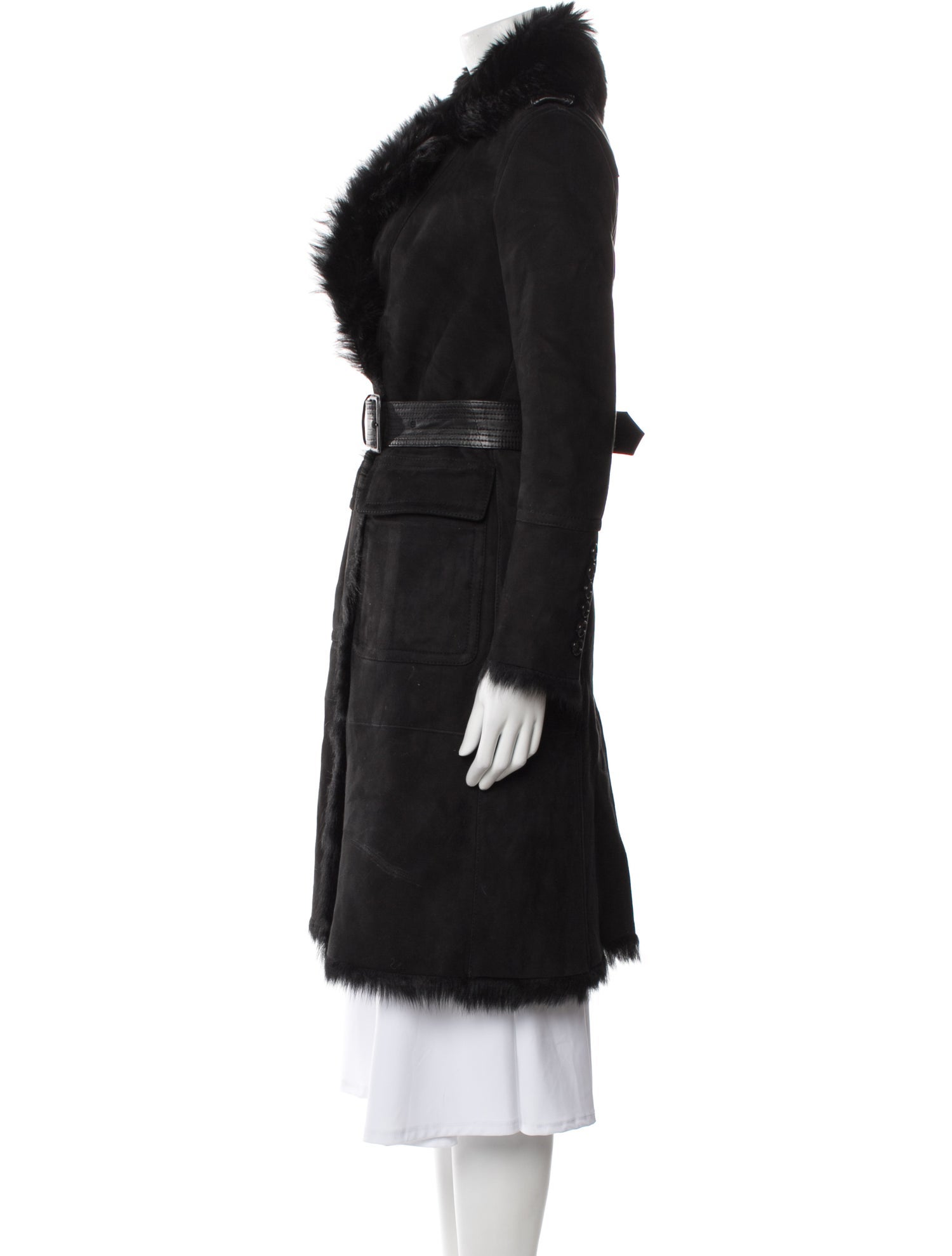 Burberry London Shearling Fur Coat