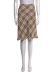 Burberry London Linen Knee-Length Skirt