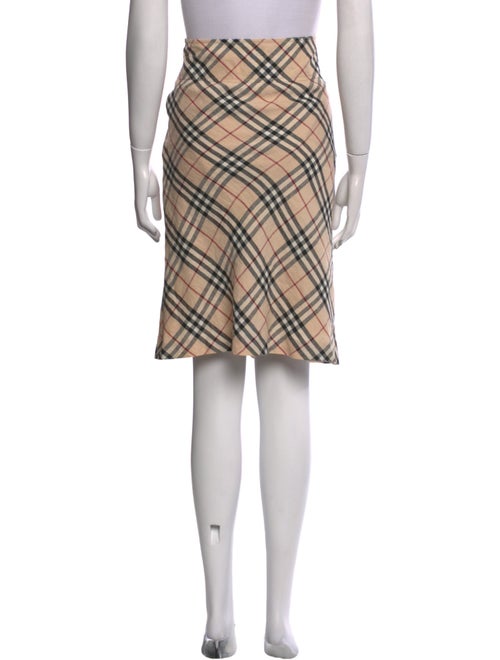 Burberry London Linen Knee-Length Skirt