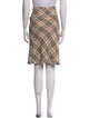 Burberry London Linen Knee-Length Skirt