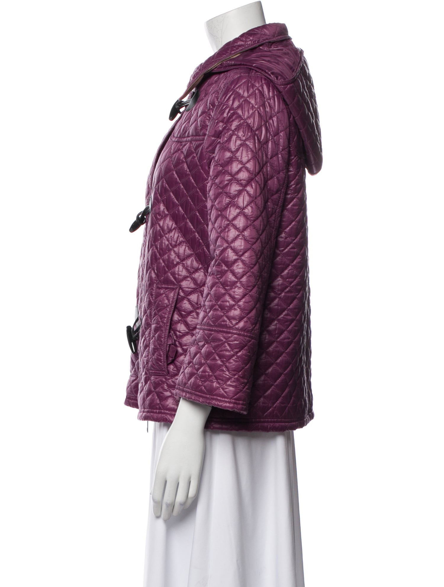 Burberry London Nylon Faux Fur Jacket