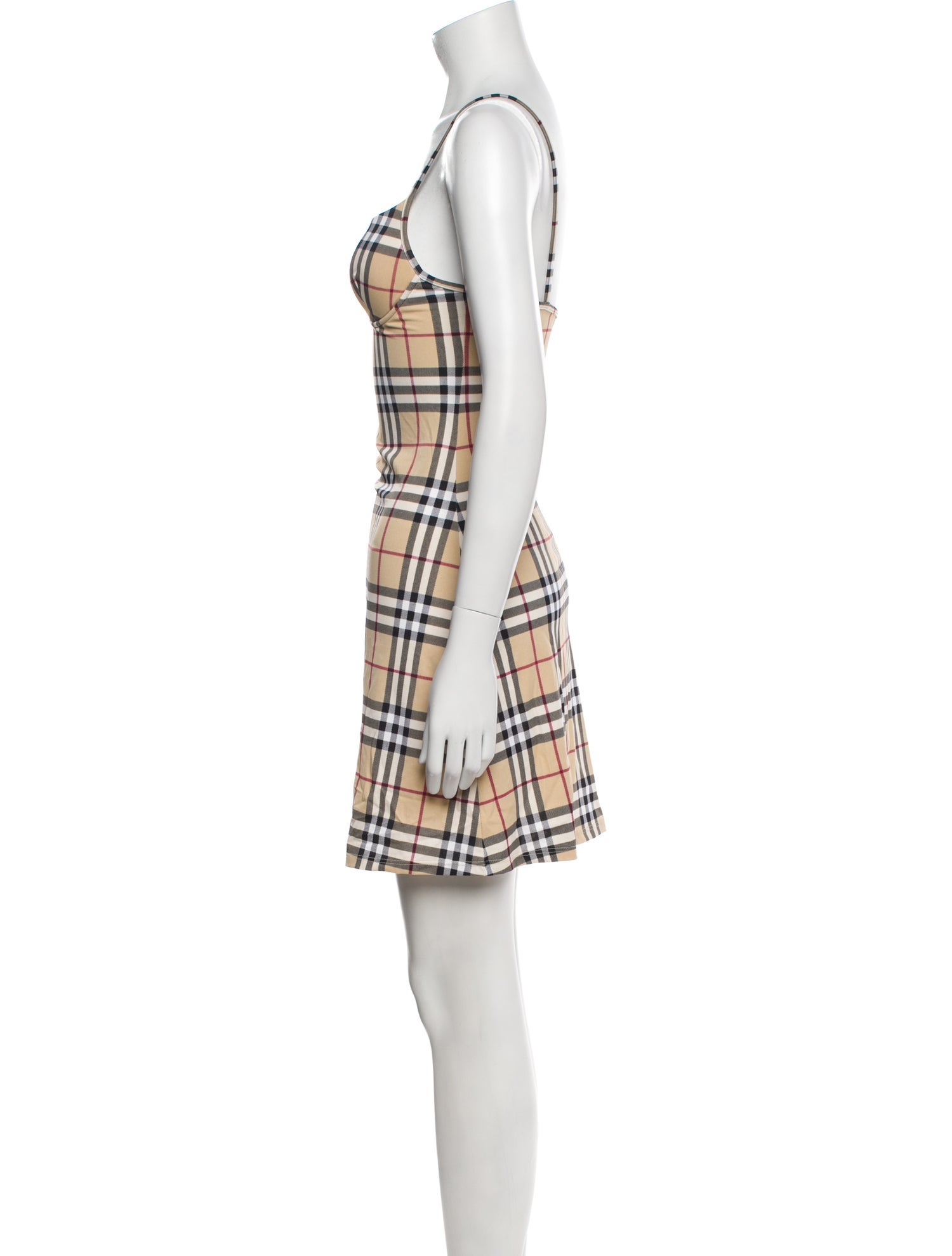 Burberry London Plaid Print Mini Dress
