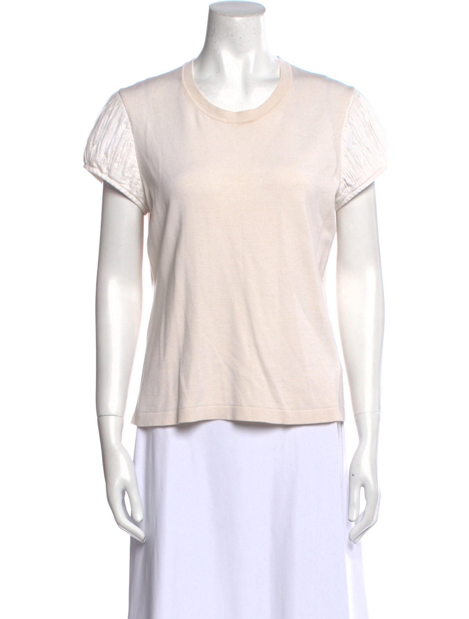 Burberry London Silk Crew Neck T-Shirt