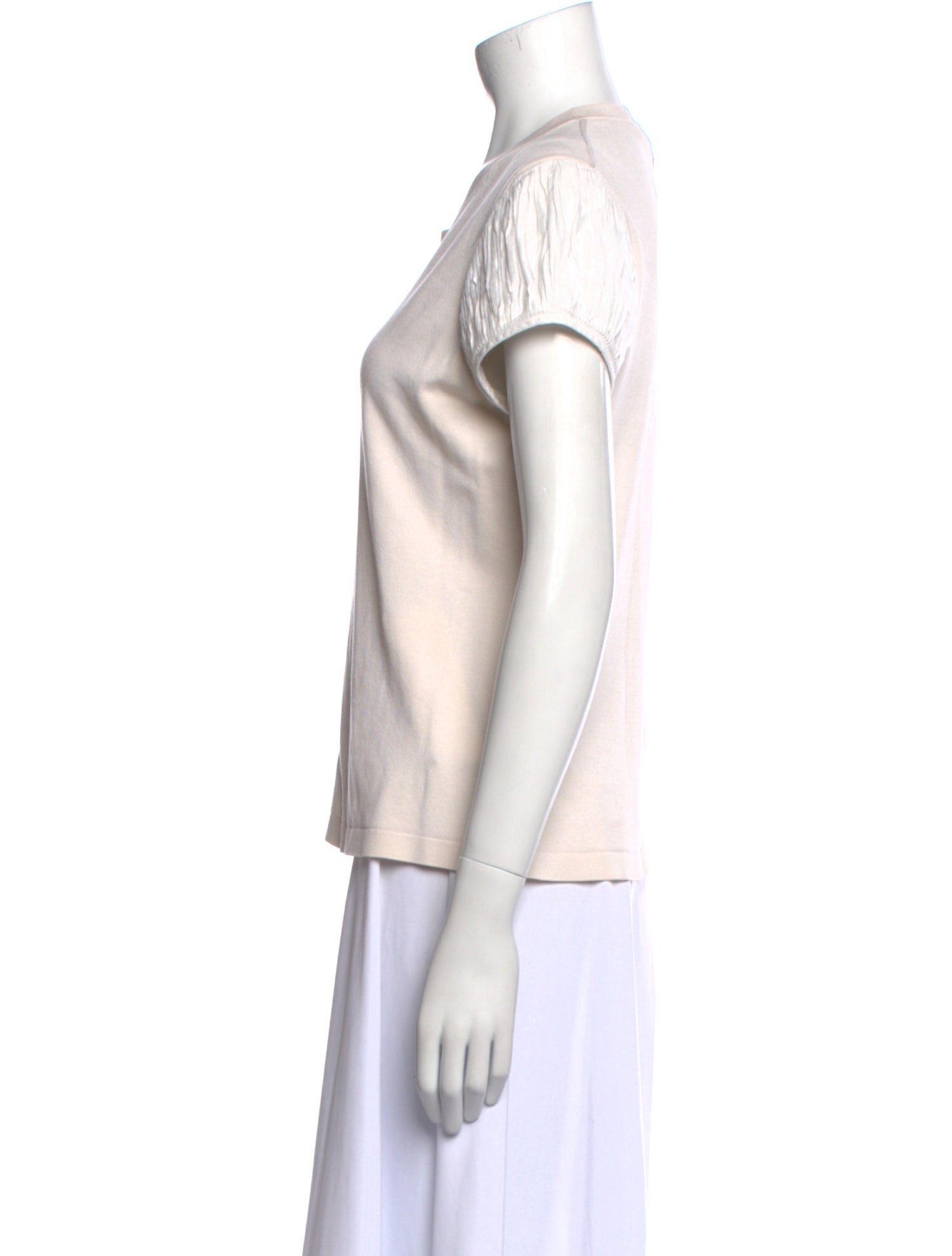 Burberry London Silk Crew Neck T-Shirt