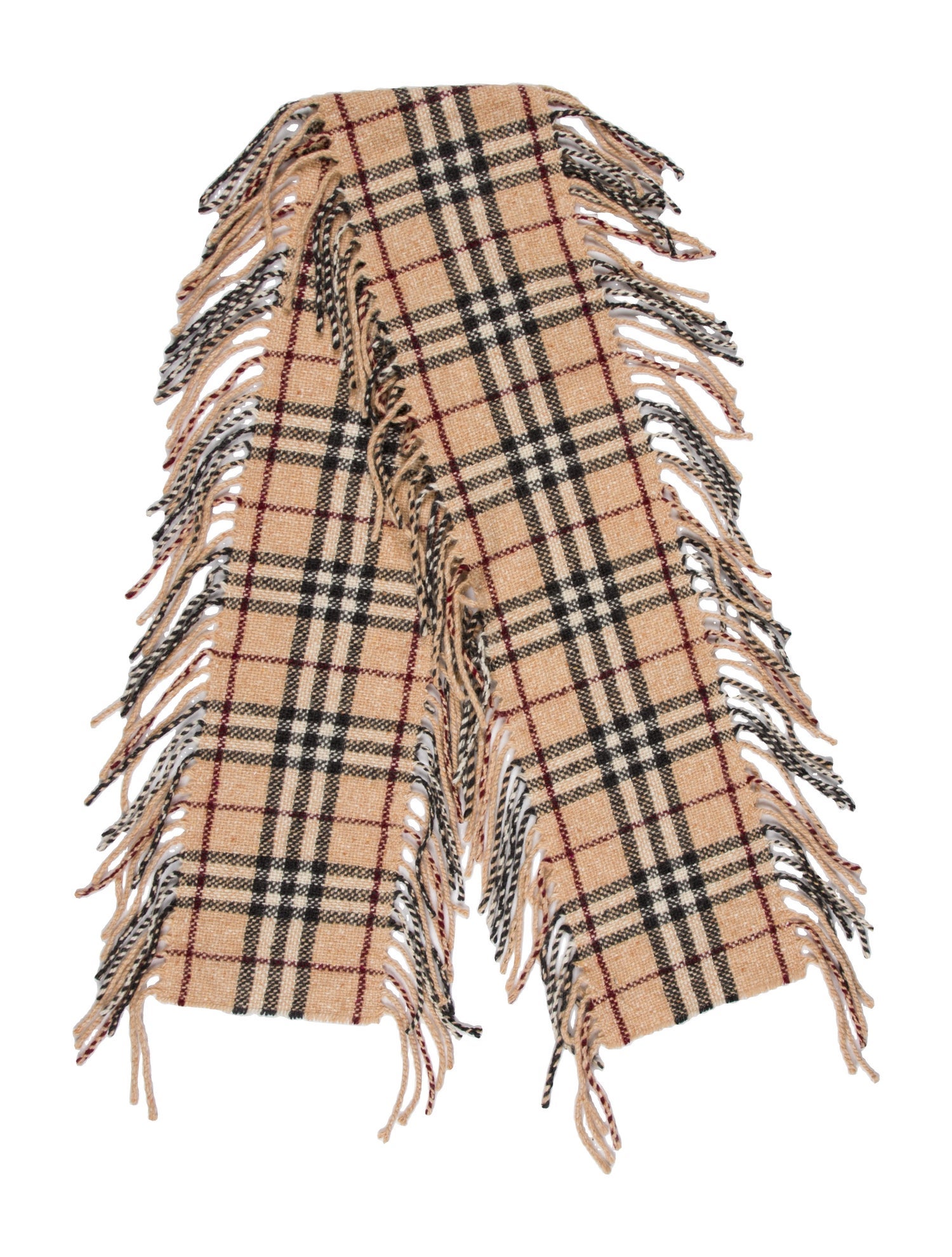 Burberry London Cashmere Nova Check Pattern Scarf