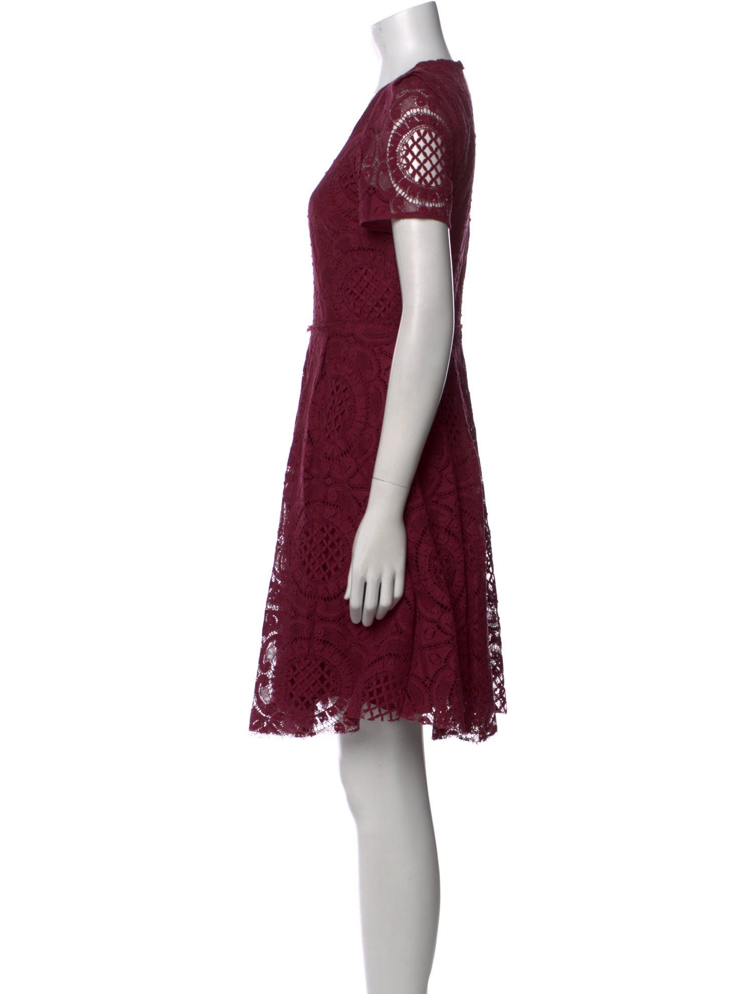 Burberry London Lace Pattern Knee-Length Dress