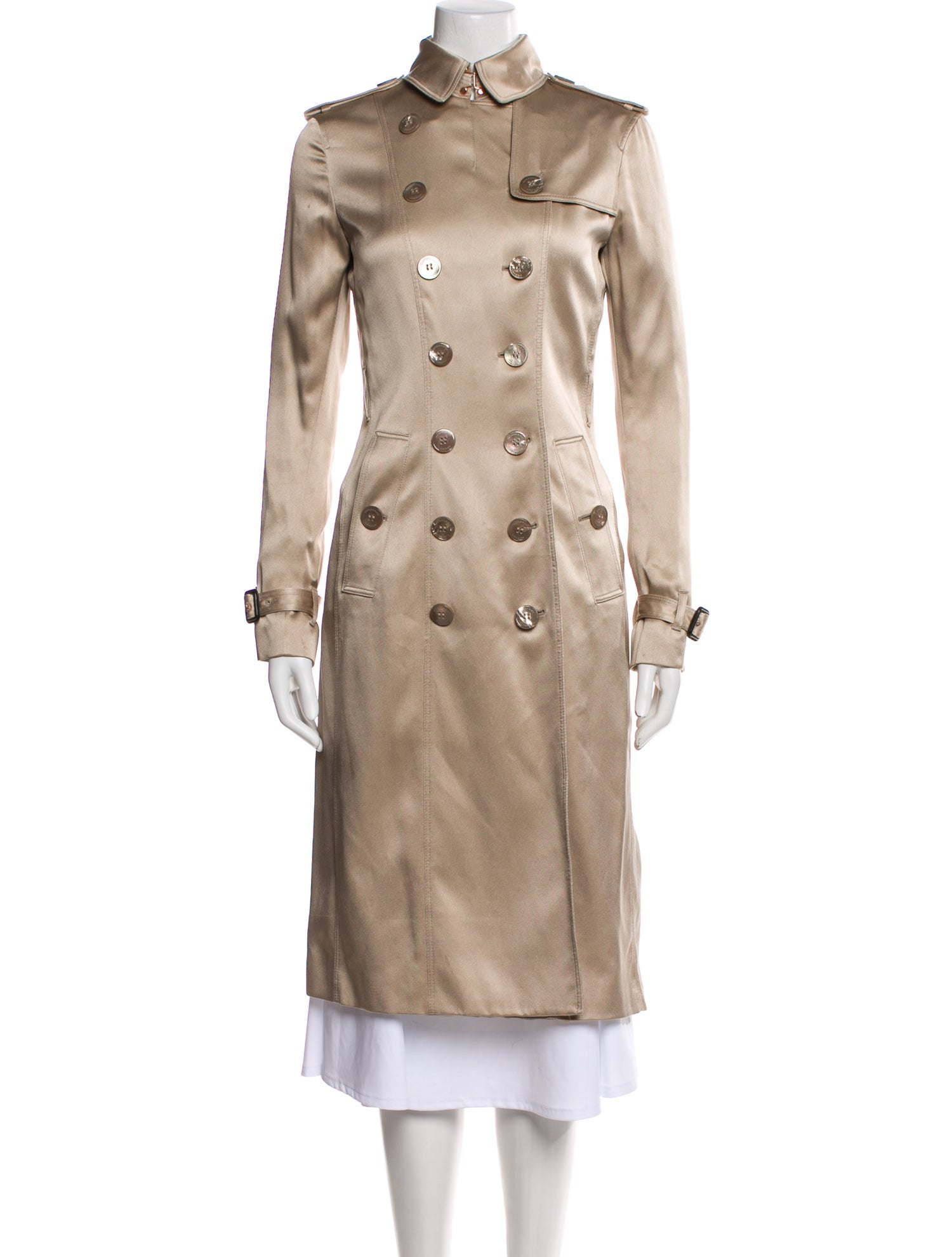 Burberry London Silk Trench Coat