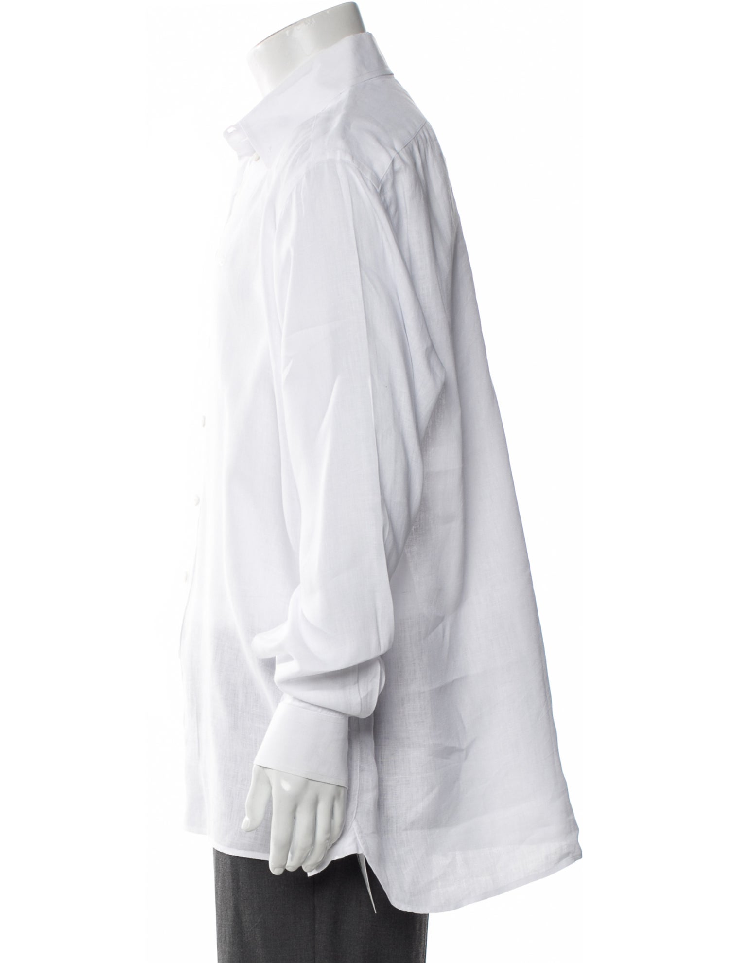 Burberry London Linen Long Sleeve Dress Shirt