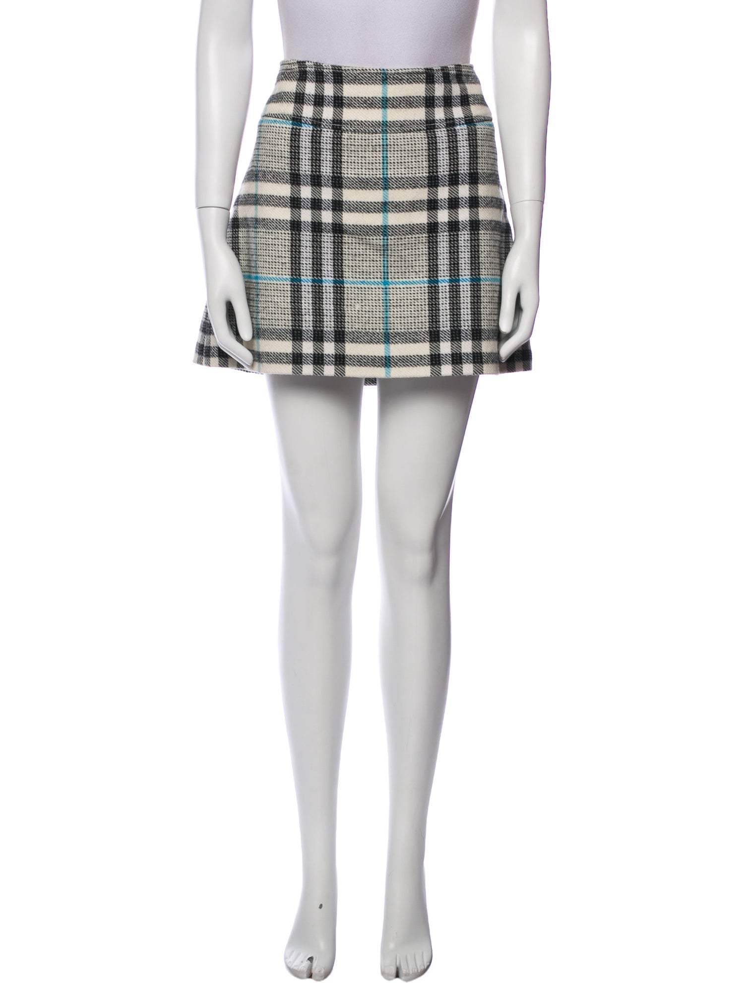 Burberry London Wool Mini Skirt