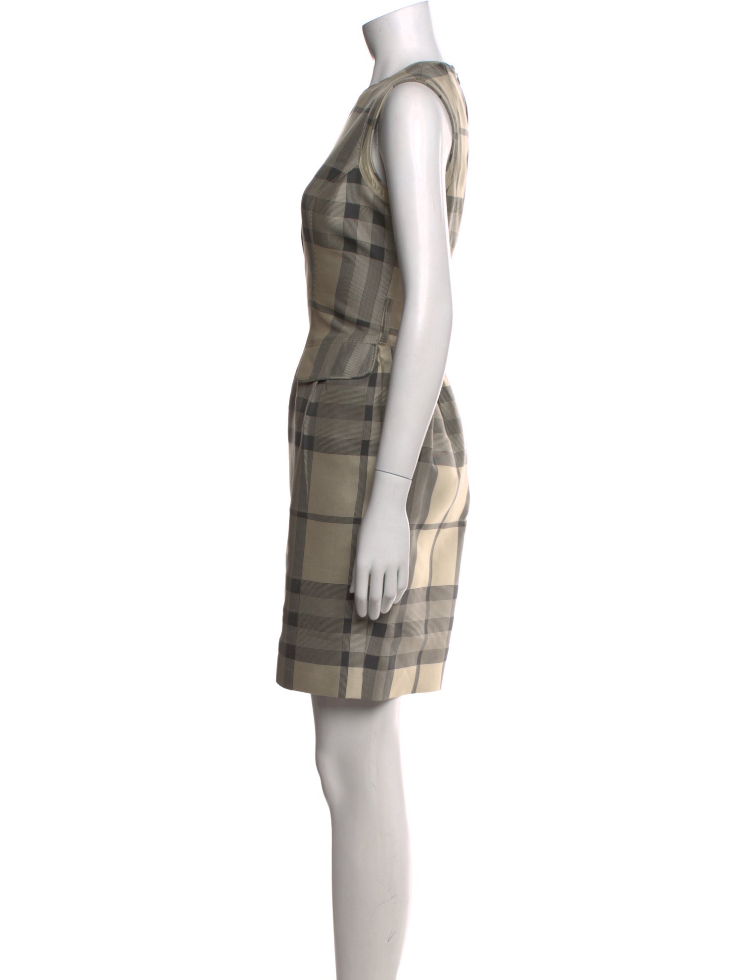 Burberry London Plaid Print Mini Dress