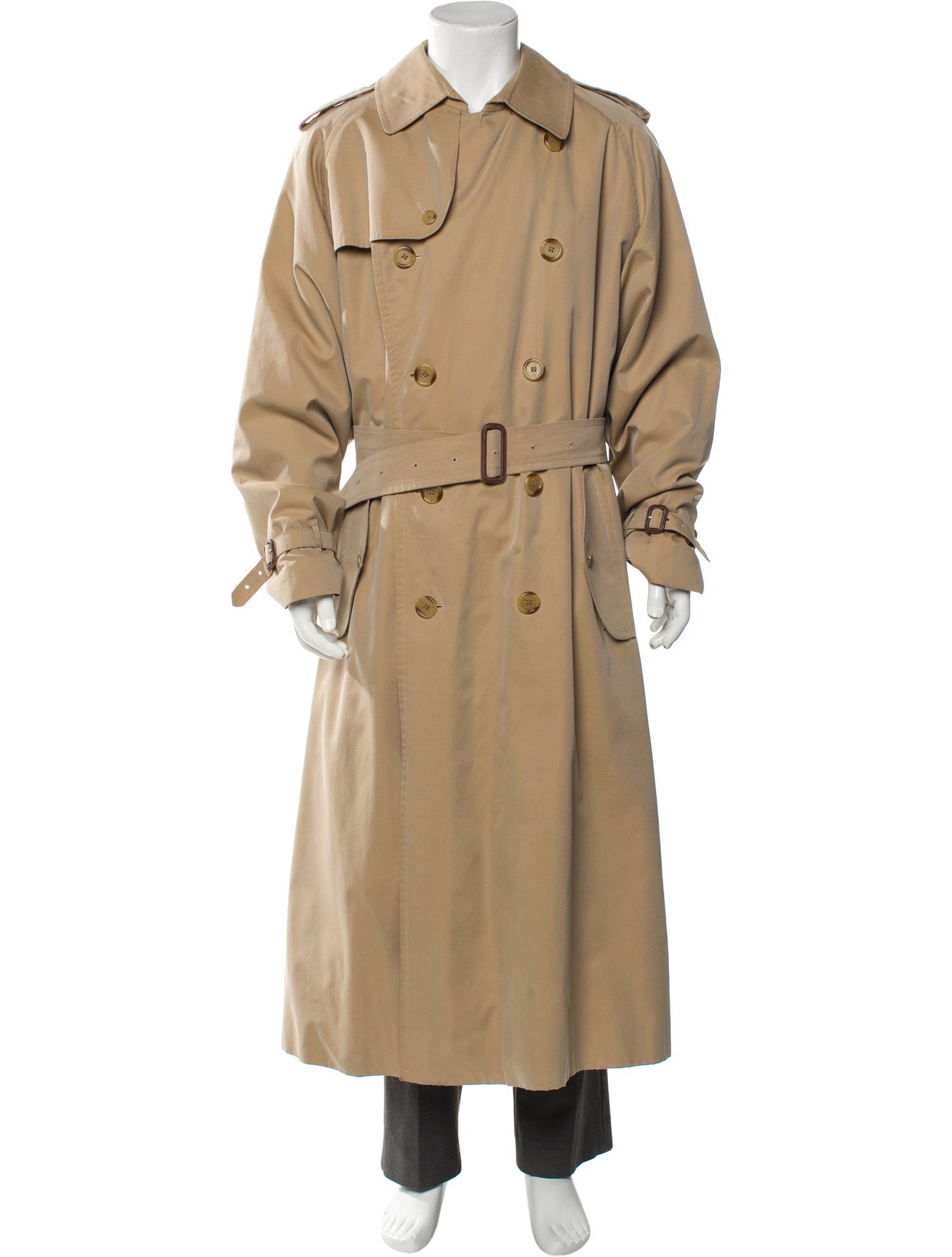 Burberry London House Check Pattern Trench Coat