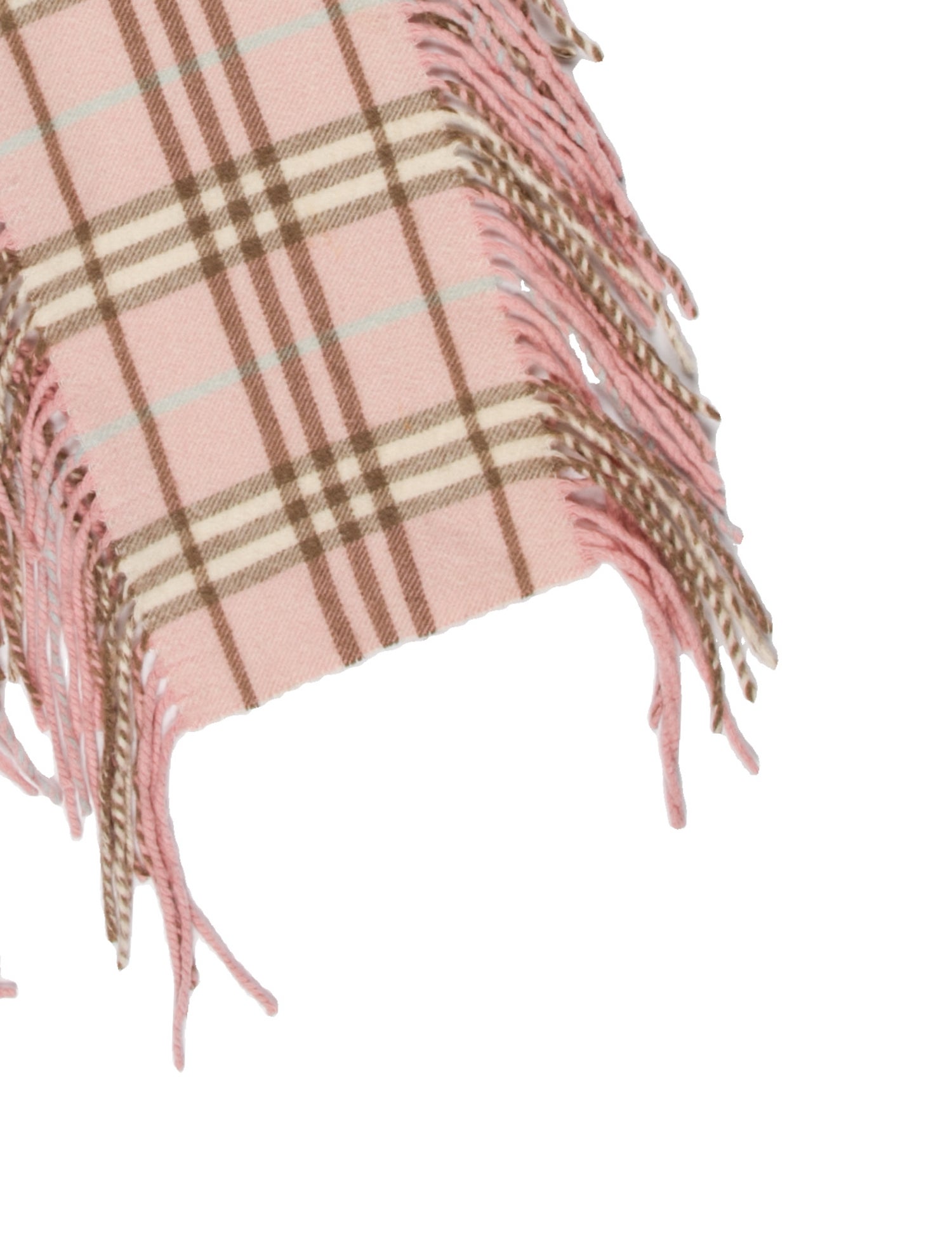 Burberry London Cashmere Plaid Print Scarf