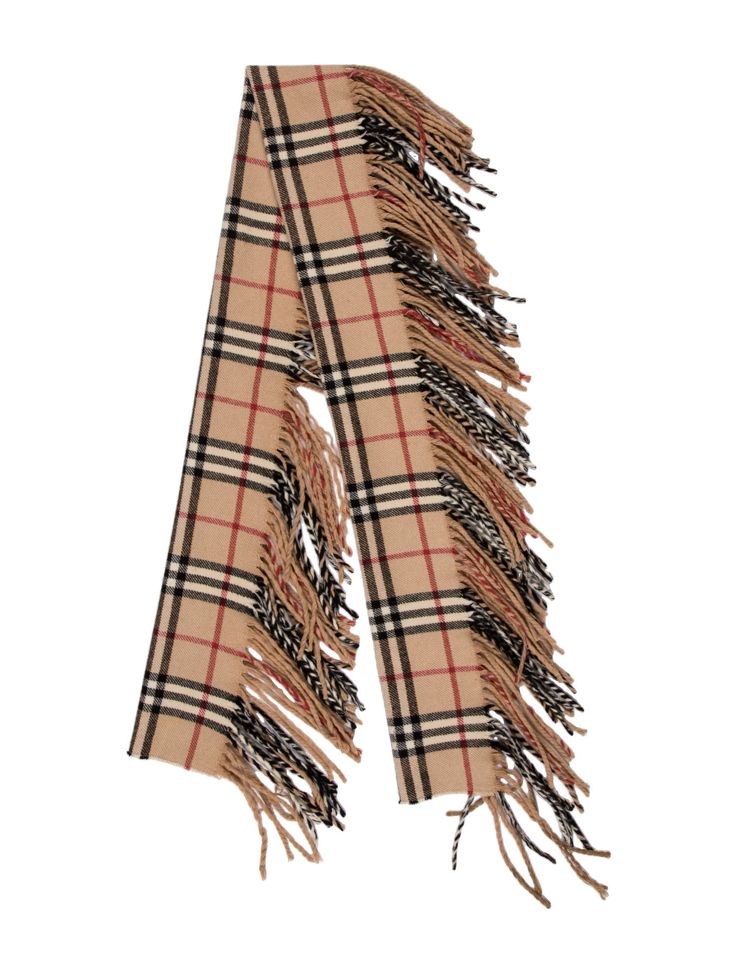 Burberry London Cashmere Nova Check Pattern Scarf