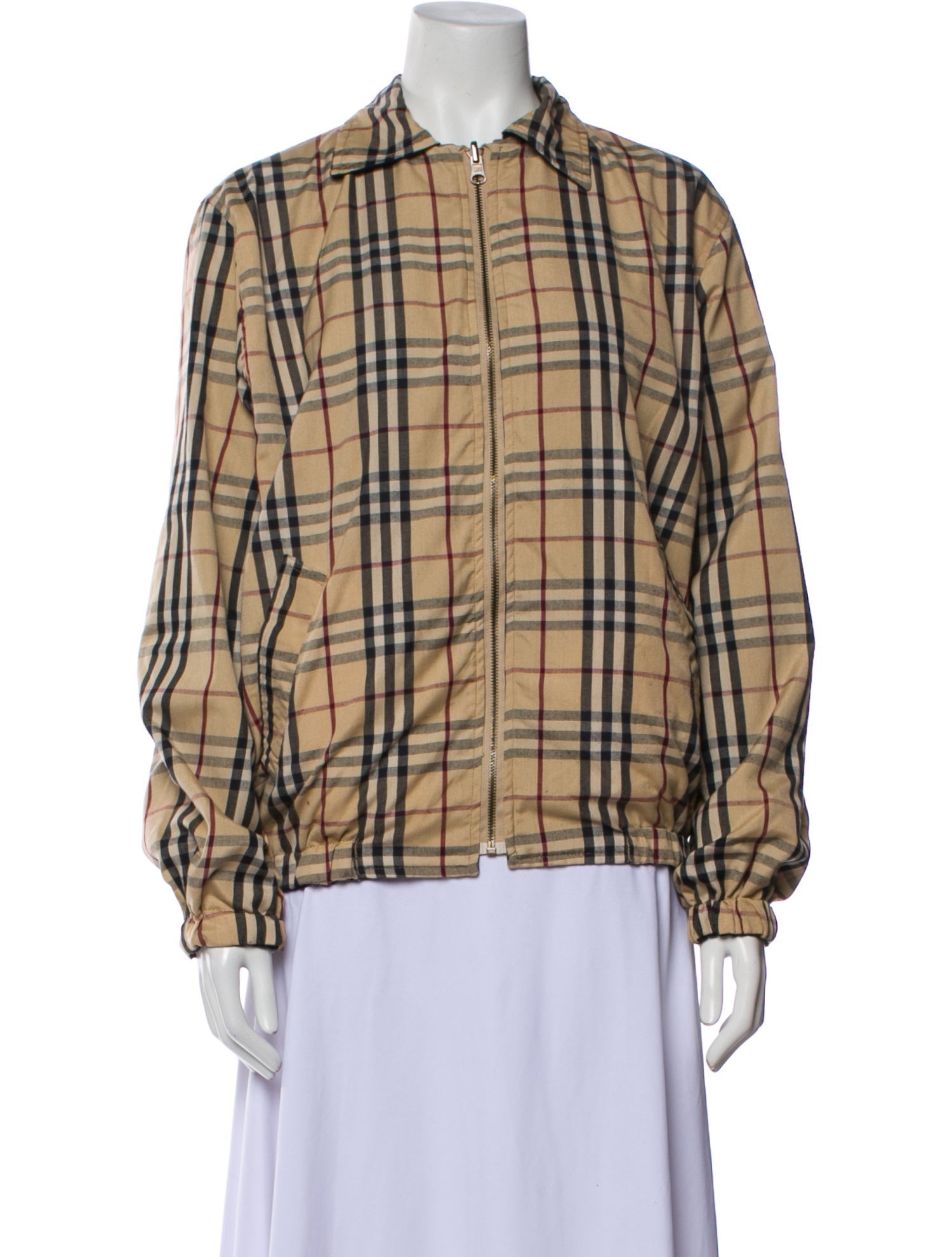 Burberry London Plaid Print Jacket