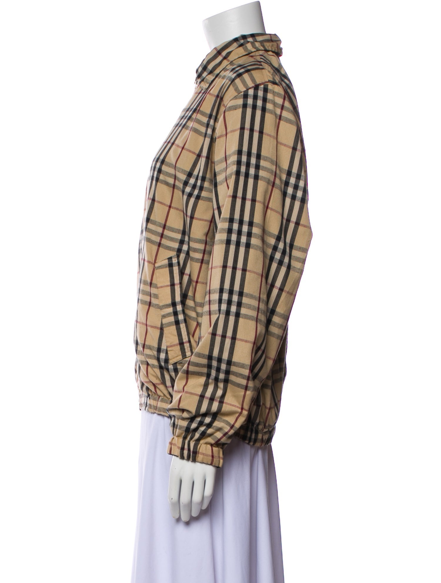 Burberry London Plaid Print Jacket