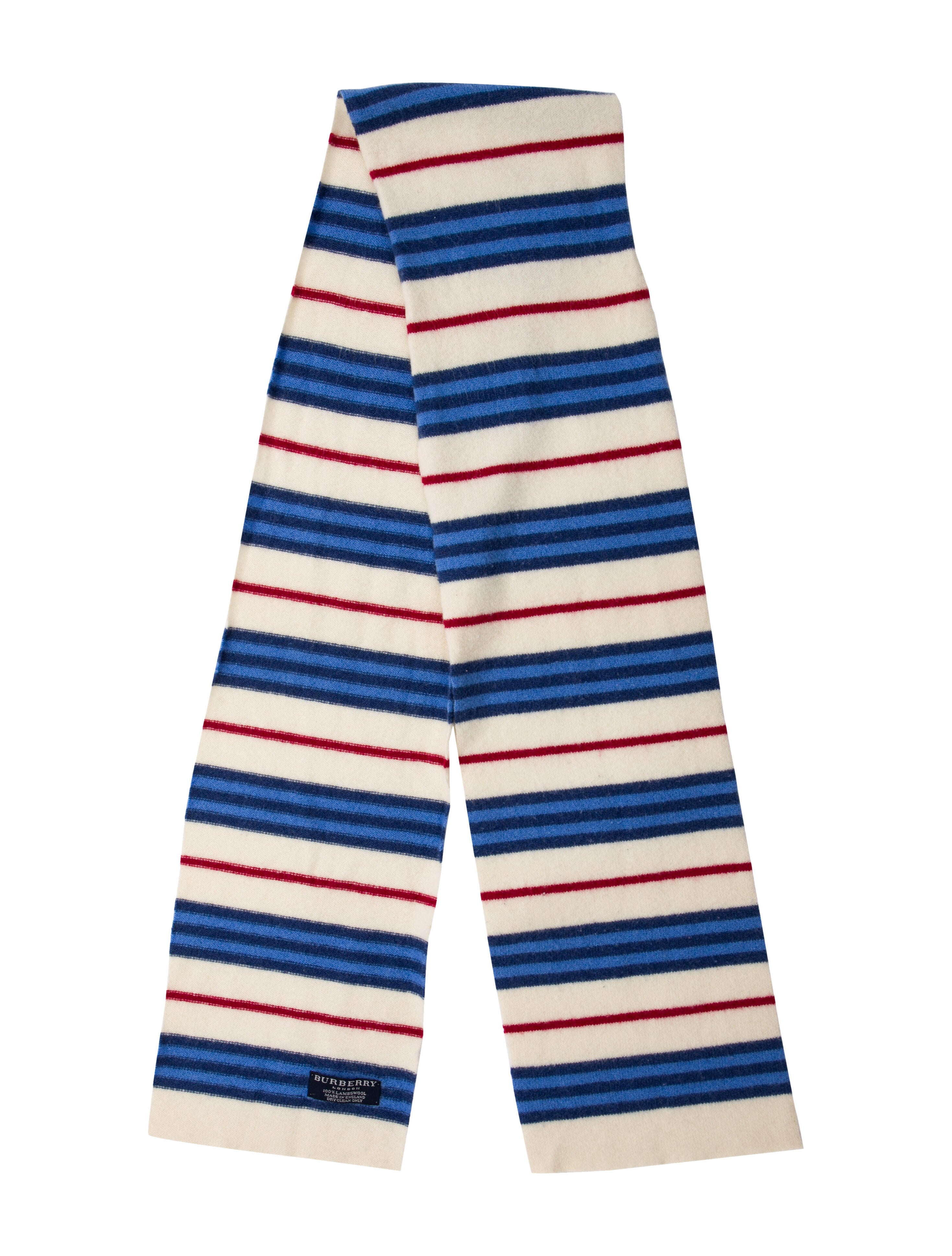 Burberry London Lambswool Striped Scarf