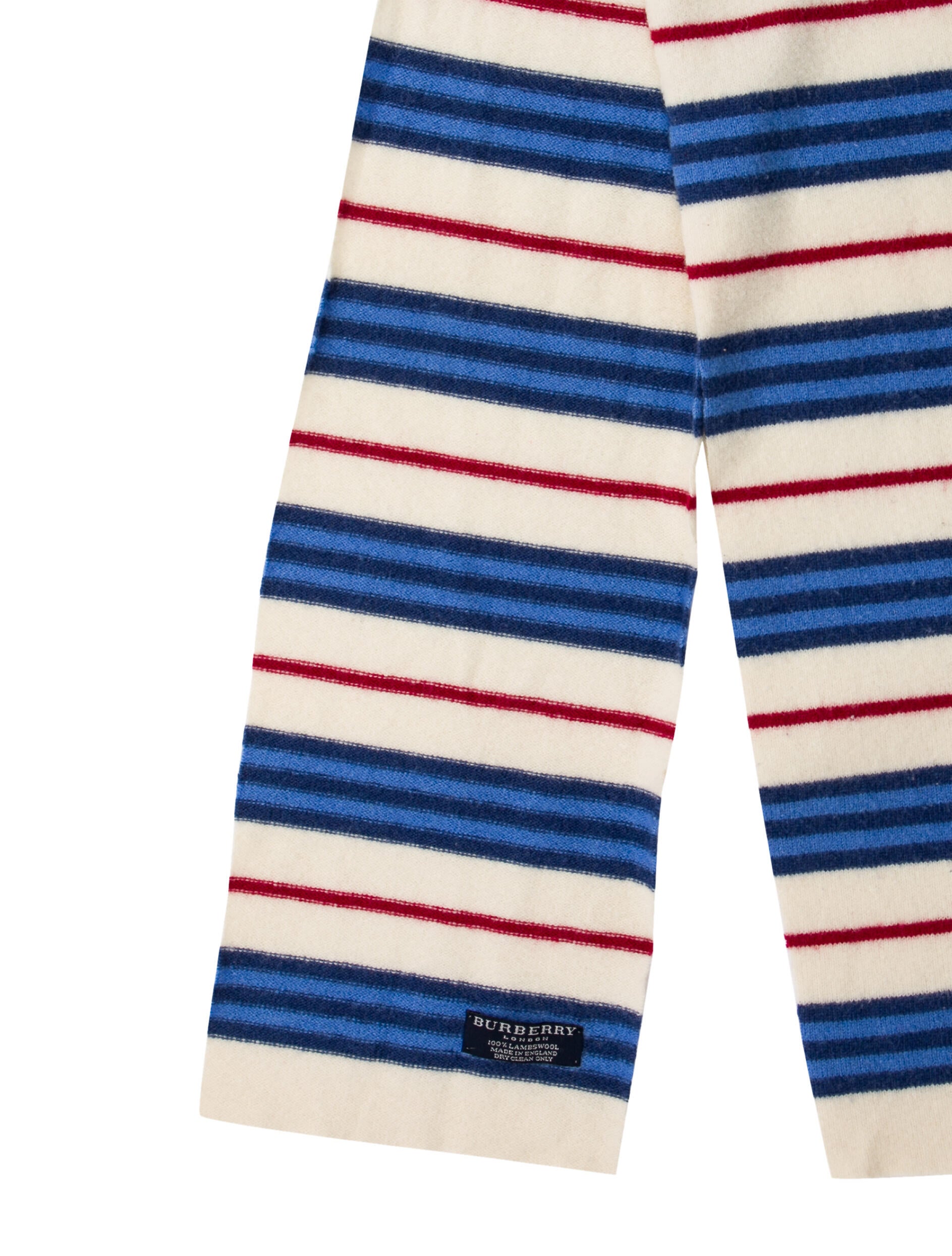 Burberry London Lambswool Striped Scarf