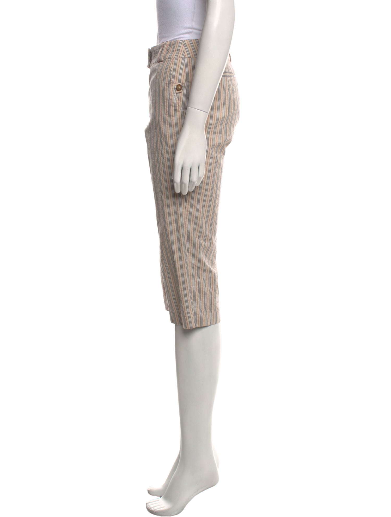 Burberry London Striped Knee-Length Shorts