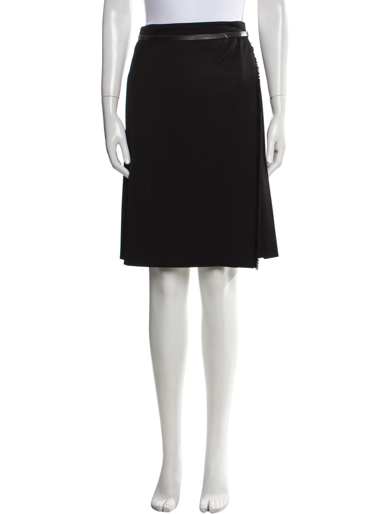 Burberry London Wool Knee-Length Skirt