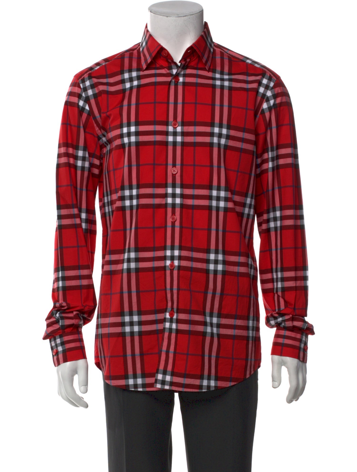 Burberry London Nova Check Pattern Long Sleeve Shirt