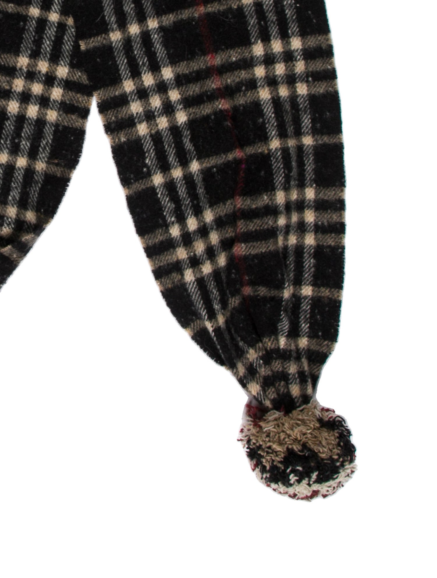 Burberry London Wool Plaid Print Scarf