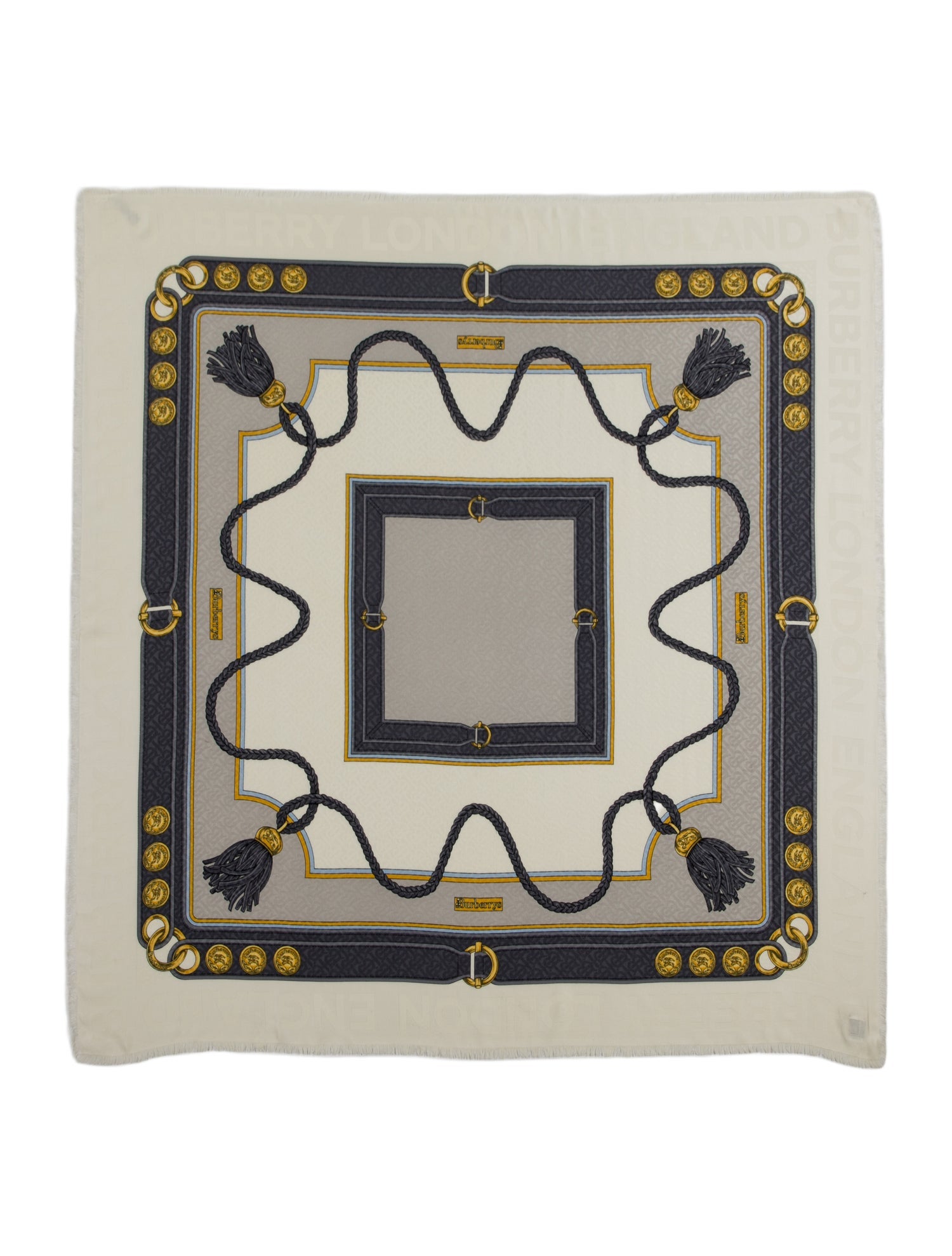 Burberry London Cashmere Printed Scarf