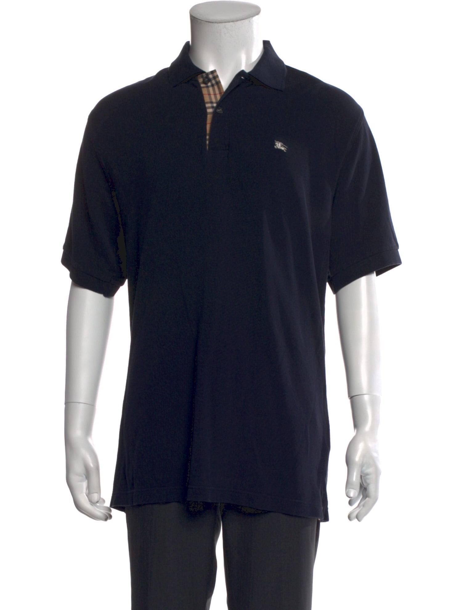 Burberry London Nova Check Pattern Collar Polo Shirt