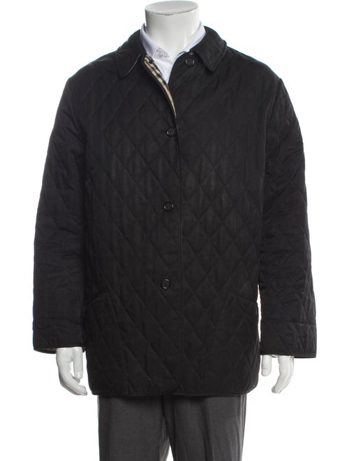Burberry London Nova Check Pattern Puffer Coat
