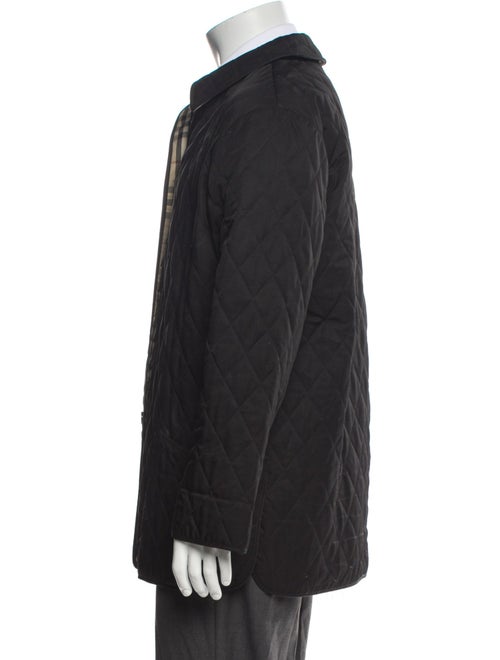 Burberry London Nova Check Pattern Puffer Coat