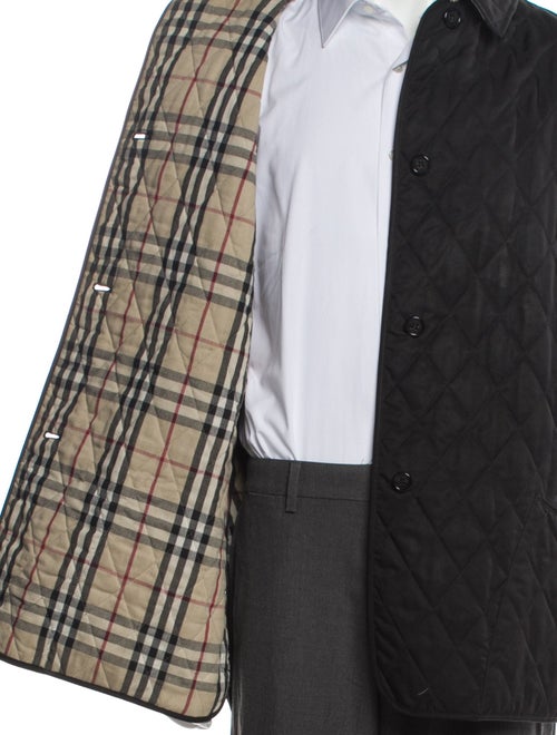 Burberry London Nova Check Pattern Puffer Coat