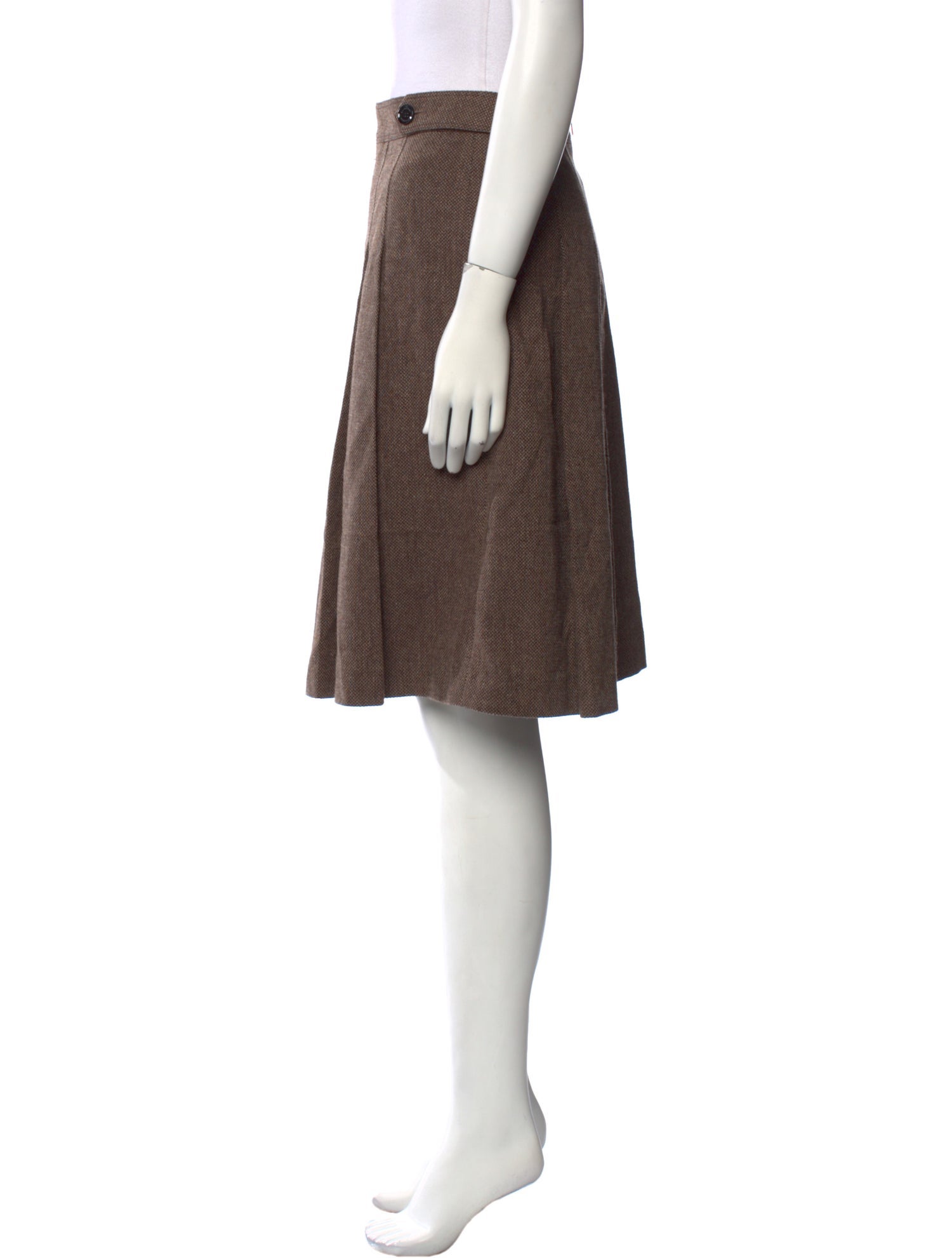 Burberry London Wool Knee-Length Skirt