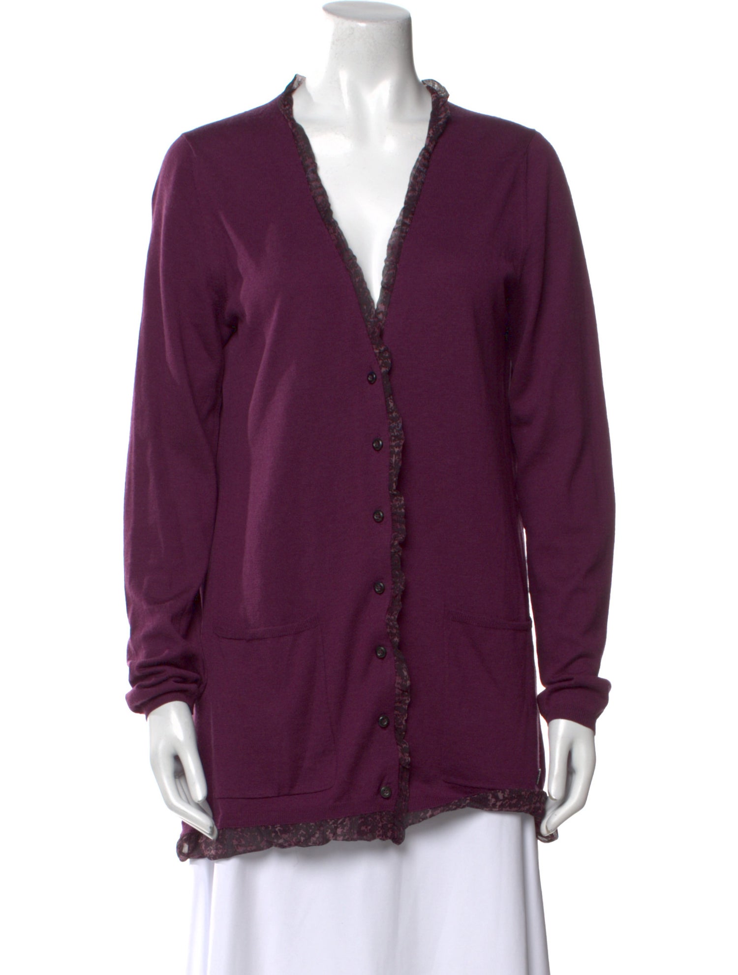 Burberry London Wool V-Neck Sweater