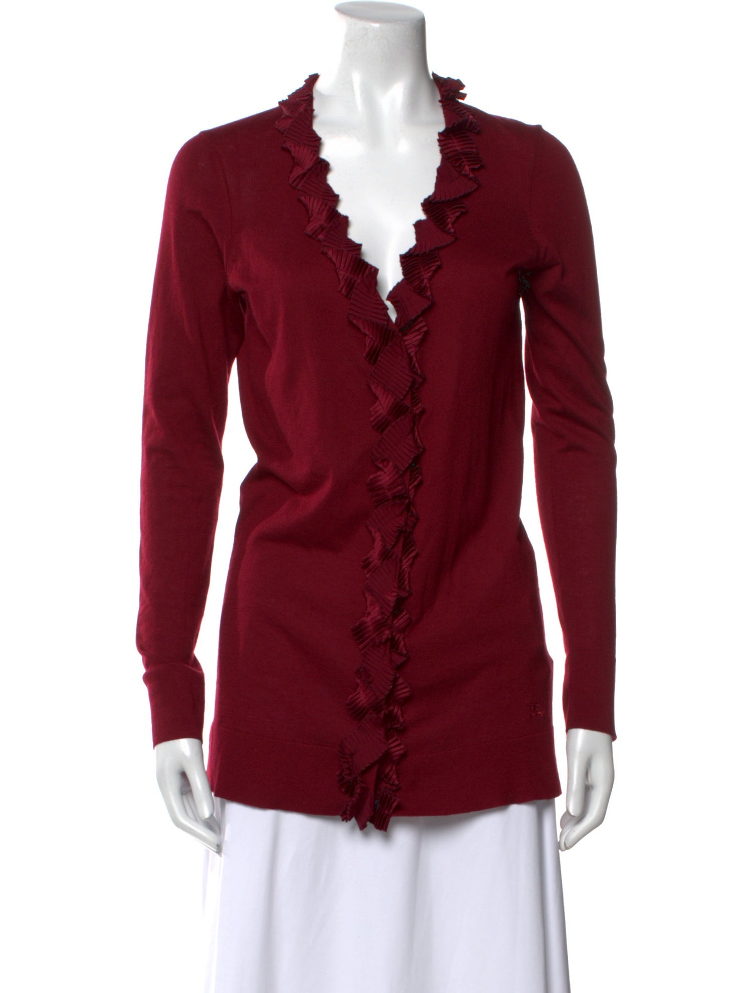 Burberry London Silk V-Neck Sweater