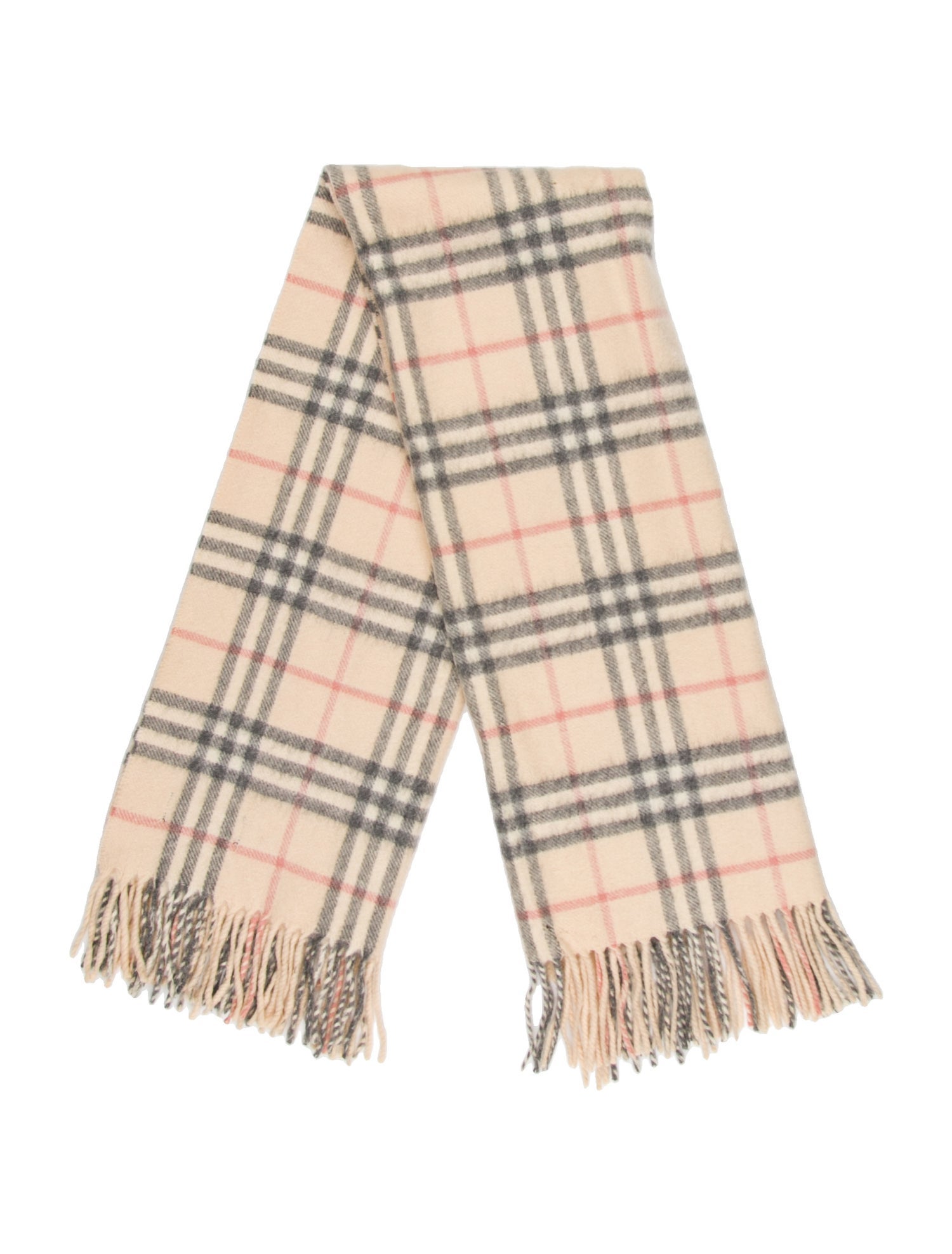 Burberry London Cashmere House Check Pattern Scarf