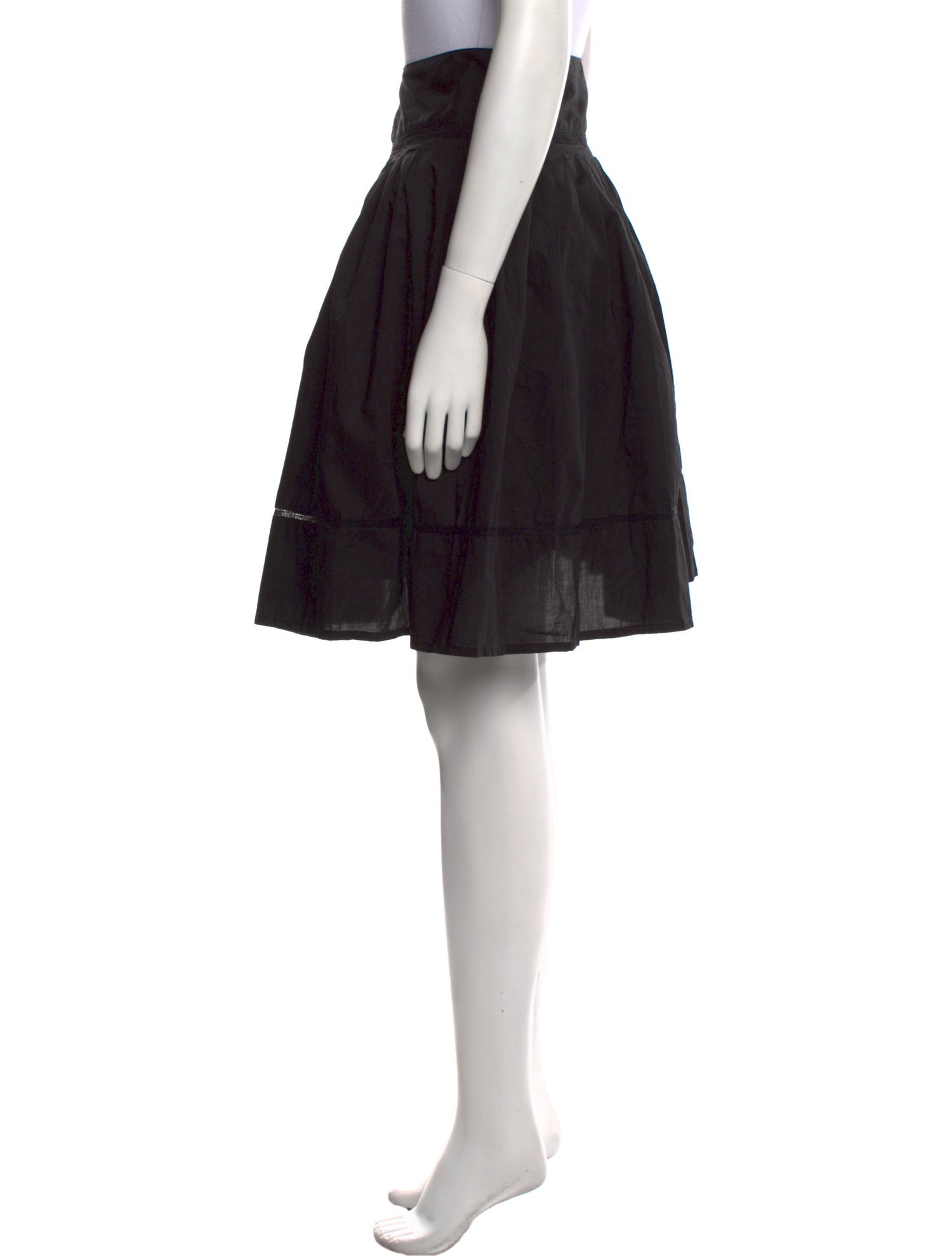 Burberry London Pleated Accents Knee-Length Skirt