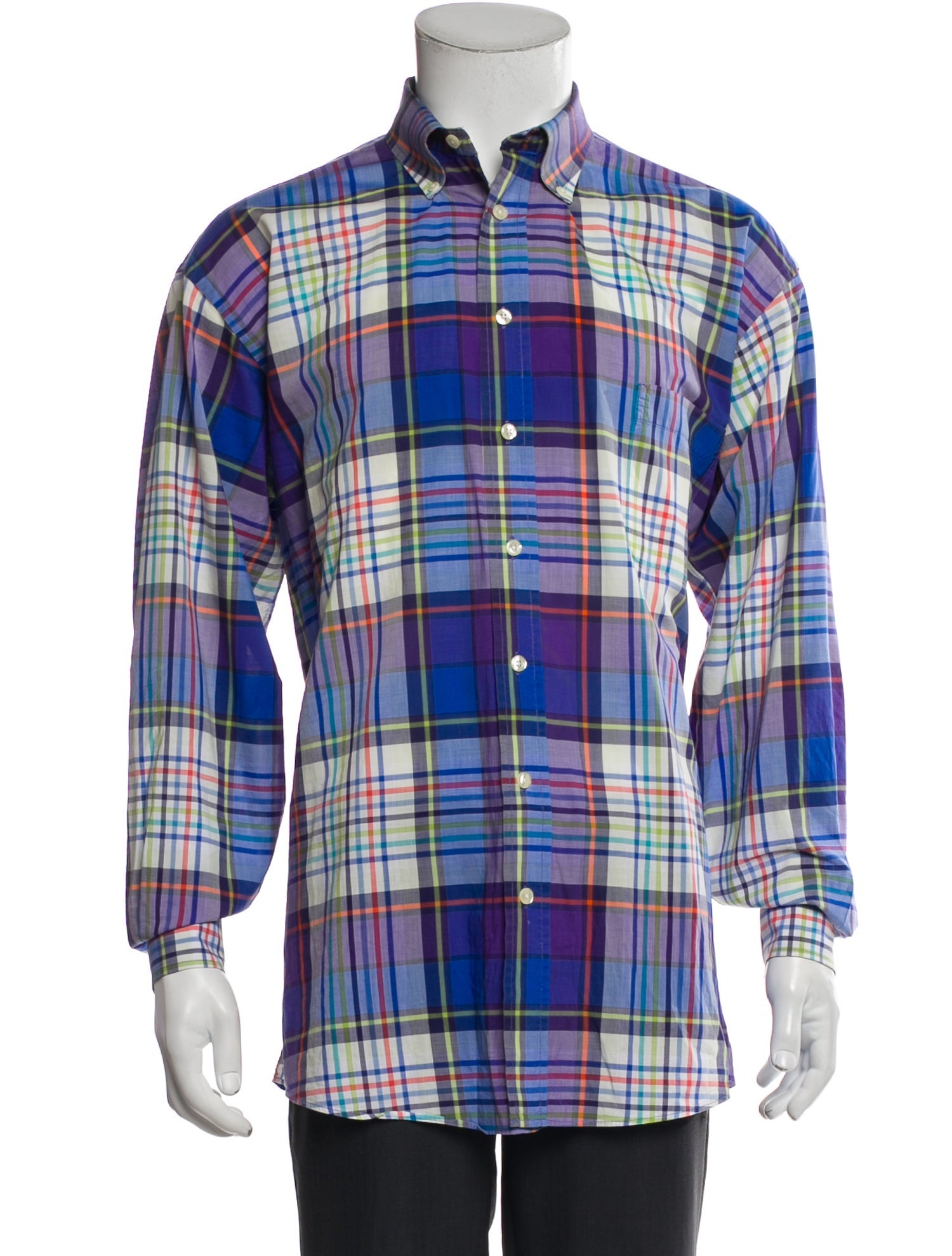 Burberry London Nova Check Pattern Long Sleeve Shirt