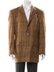 Burberry London Plaid Print Blazer