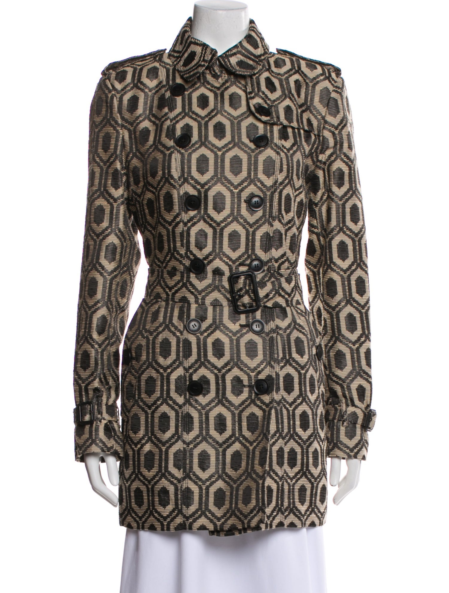 Burberry London Printed Trench Coat