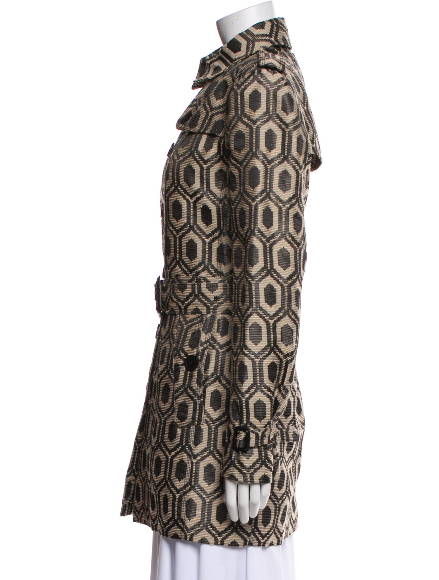 Burberry London Printed Trench Coat