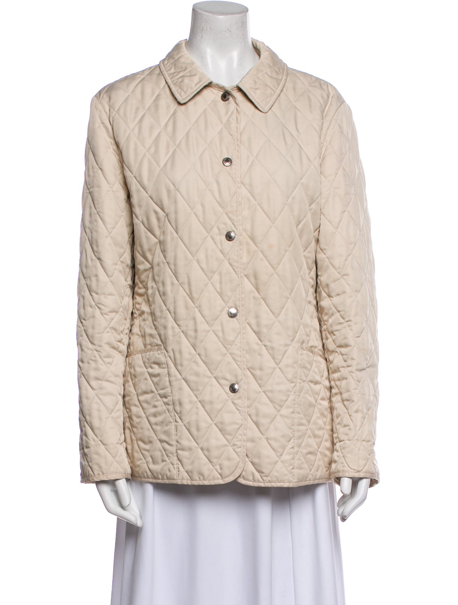 Burberry London Plaid Print Utility Jacket