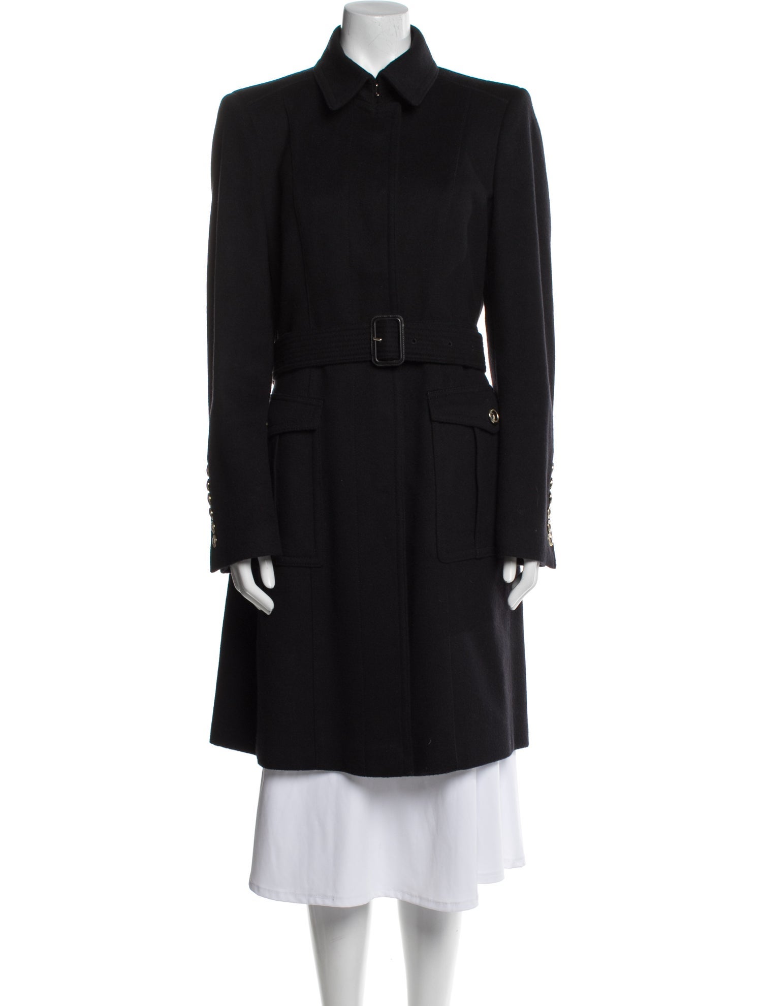 Burberry London Virgin Wool Trench Coat