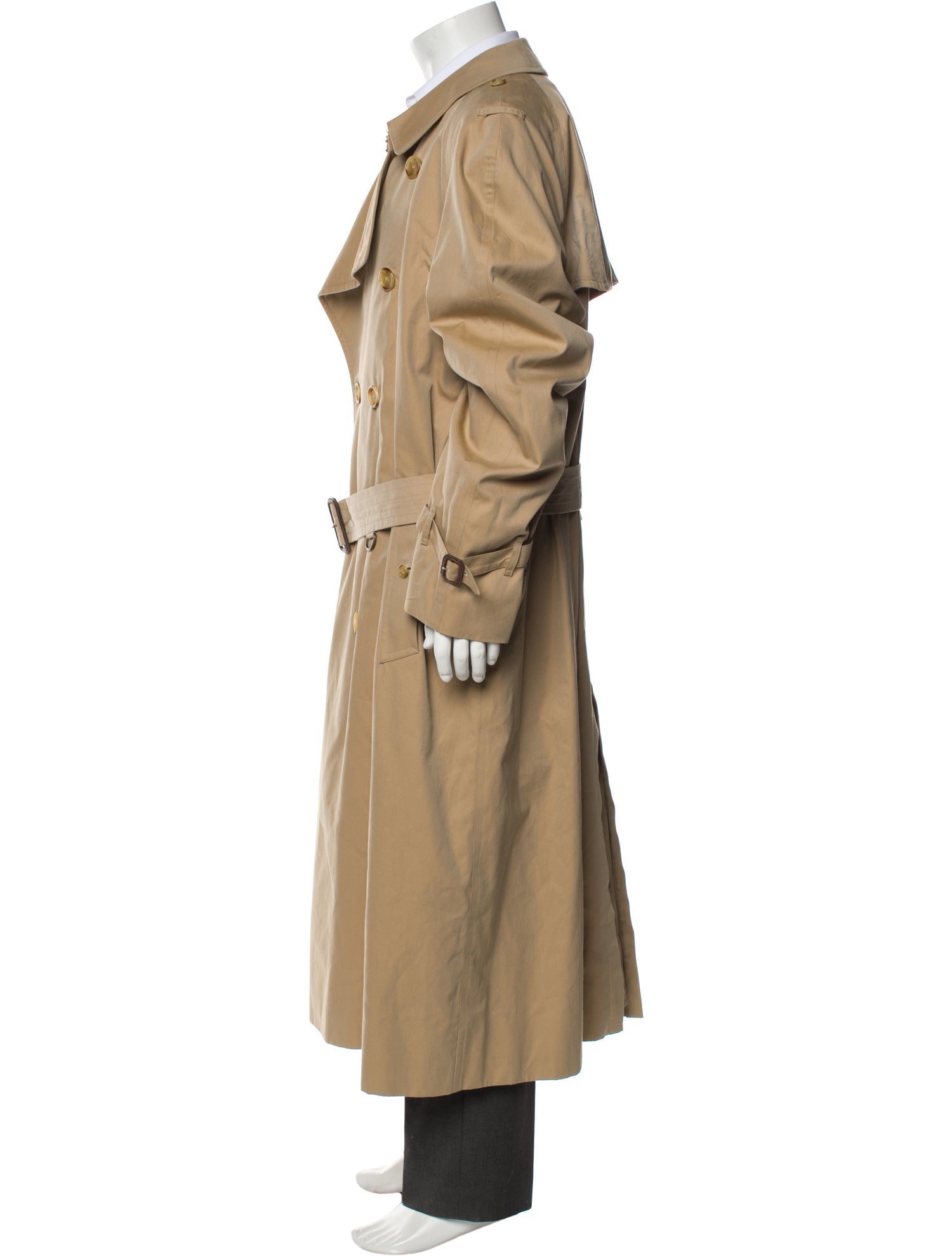 Burberry London Nova Check Pattern Trench Coat