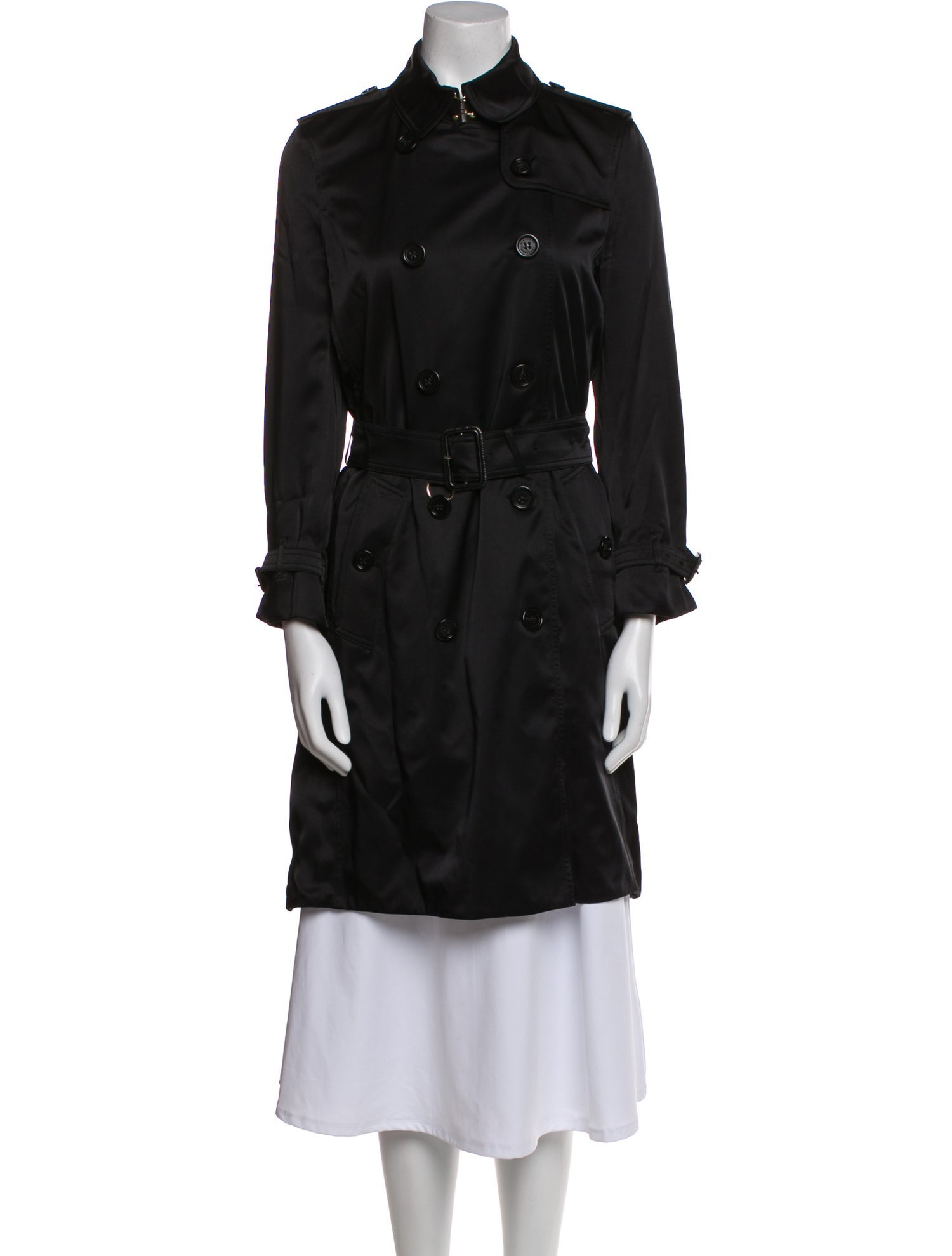 Burberry London Silk Trench Coat