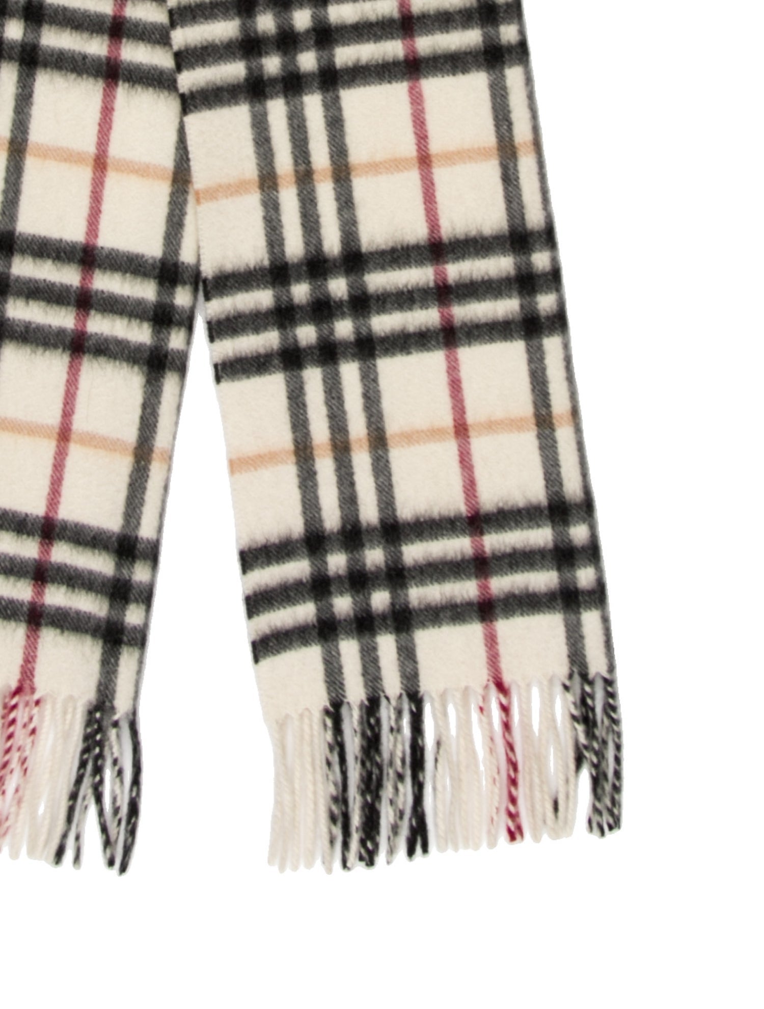 Burberry London Cashmere Plaid Print Scarf
