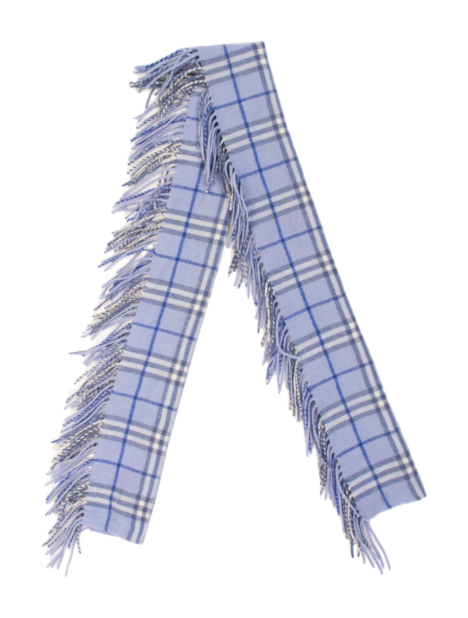 Burberry London Cashmere Plaid Print Scarf