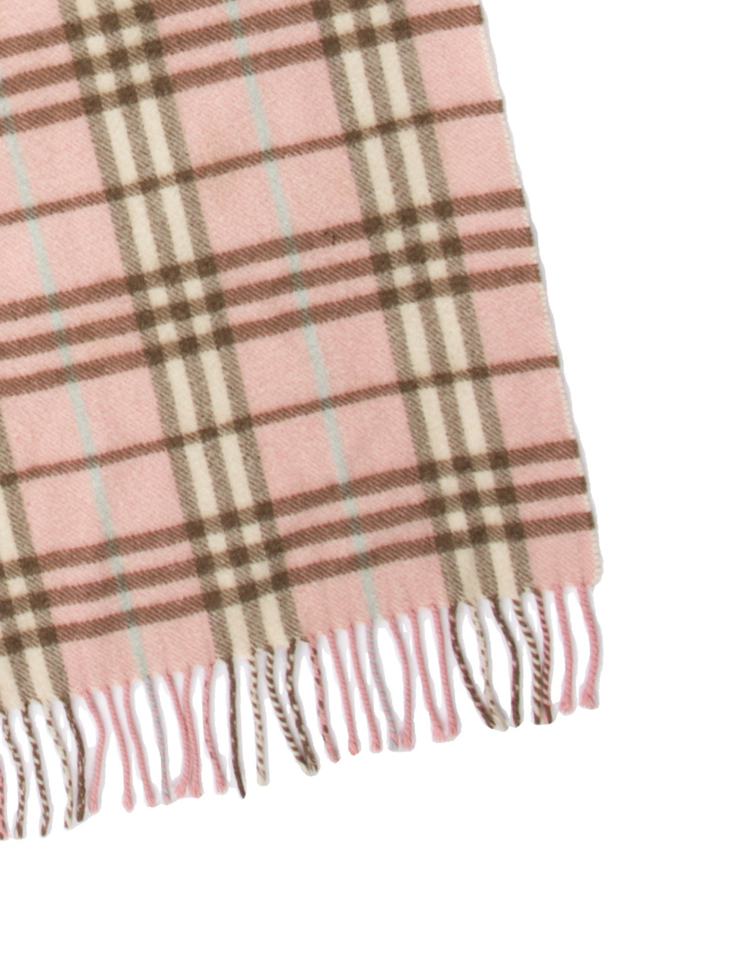 Burberry London Cashmere Nova Check Pattern Scarf