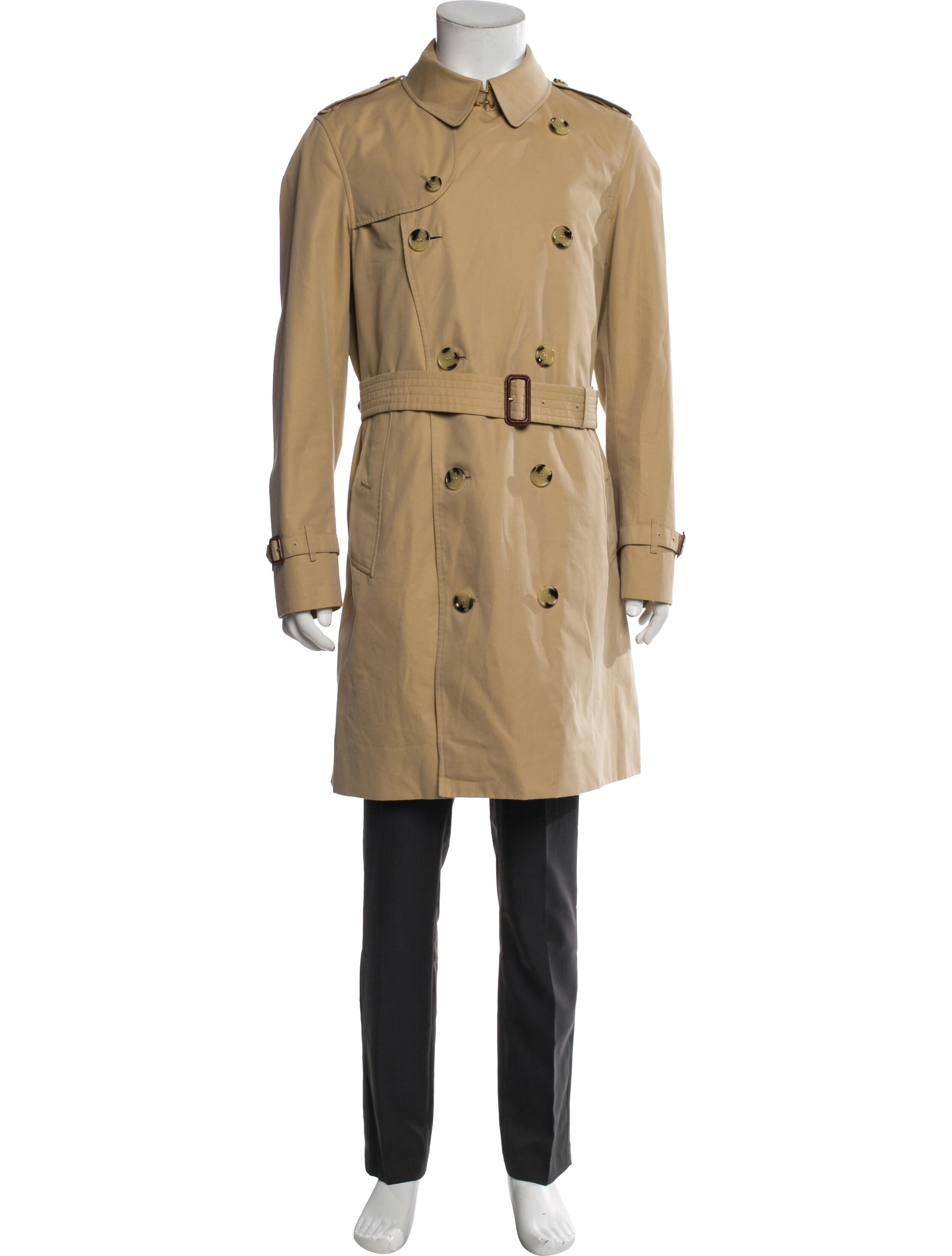 Burberry Chelsea Nova Check Pattern Trench Coat
