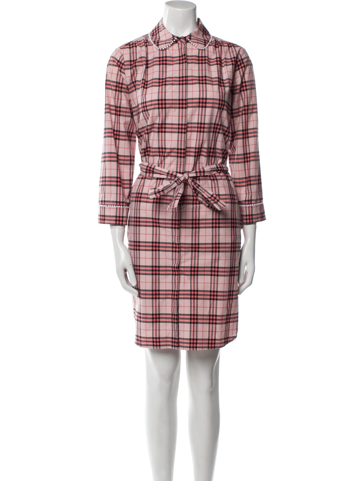 Burberry London Plaid Print Mini Dress