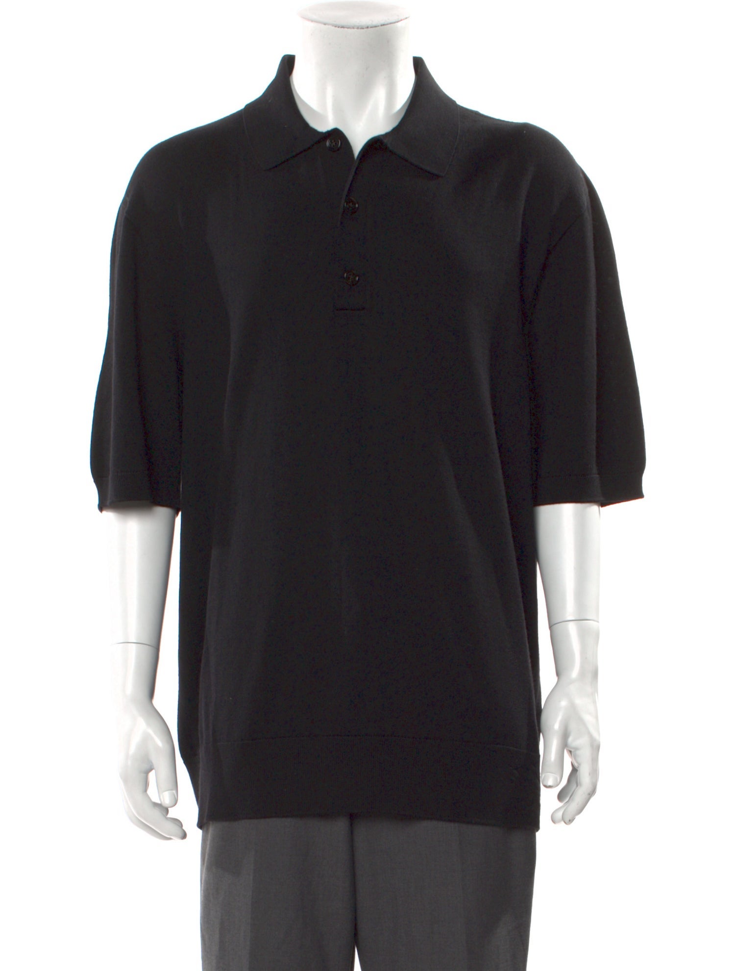 Burberry Wool Collar Polo Shirt w/ Tags